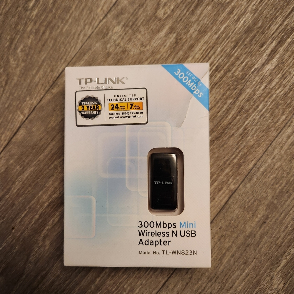 TP Link Network Adapter USB 2.0 802.11 B/G/N (TL-WN823N)